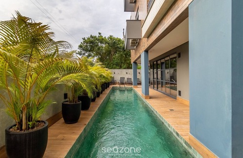 Jurere Apartamento | Ap a Cond. w/Pool and Gym, 350m the Beach Jpr212