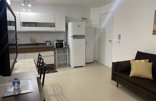 Umuarama Apartamento | Ap. central area of Ubatuba: Gourmet Balcony, Swimming pool, air conditioning and wi-fi