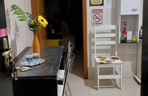 Maringa Apartamento | Ap02 Girassol double and single bed One bedroom.