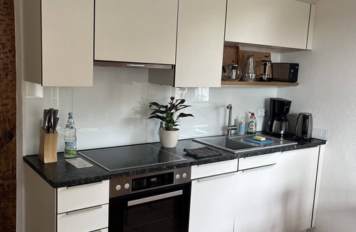Muellheim Apartamento | Apartment 'Fewo Oskar' with Mountain View, Private Terrace and Wi-Fi