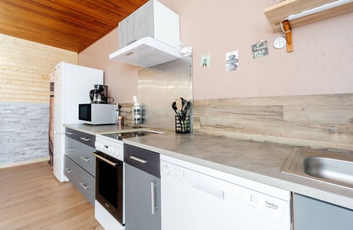 Saint-Martin-sur-la-Chambre Apartamento | Apartamento "Gîte Zen Attitude" con vistas a la montaña, bañera de hidromasaje privada y Wi-Fi