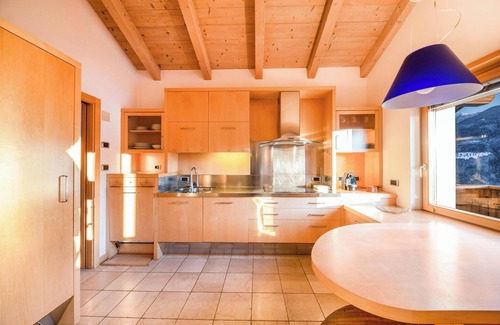 Castello-Molina di Fiemme Apartamento | Apartamento "La Pratolina Attico" con vistas a la montaña y balcón