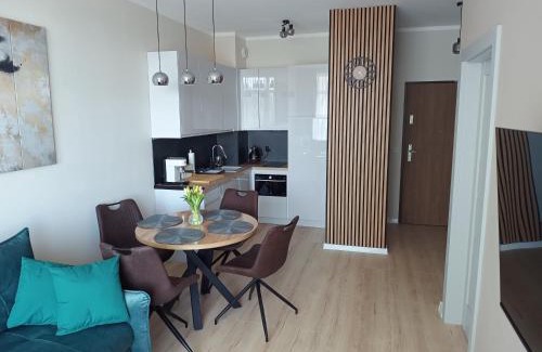 Sianozety Apartamento | Apartament Grey 52, 3 min od plaży, basen, plac zabaw, darmowy parking!