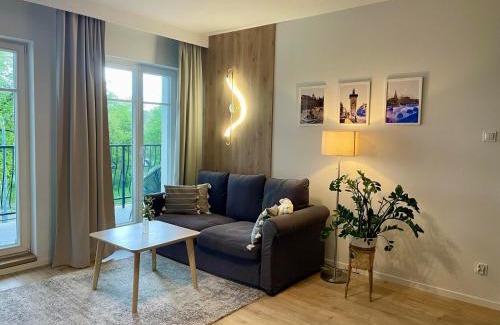 Elblag Apartamento | Apartament Kameralis Old Town - klimatyzacja - balkon - winda