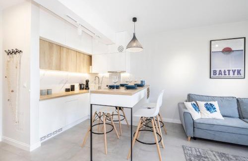 Darlowko Apartamento | Apartament Natural 306 z widokiem na morze
