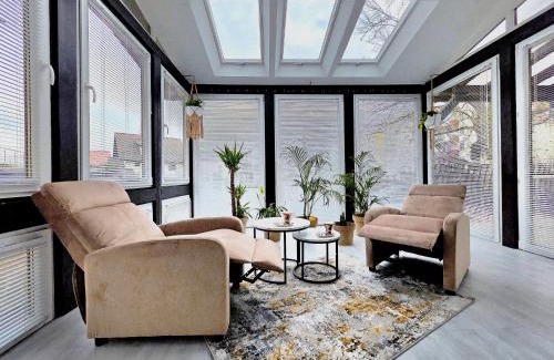 Brodnica Apartamento | Apartament PREMIUM z ruską banią, kominkiem i oranżerią w centrum