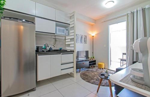 Santo Amaro Apartamento | Apartamento aconchegante com 1 vaga - Próx CGH, Consulado, Transamérica, Autódromo, Vibra