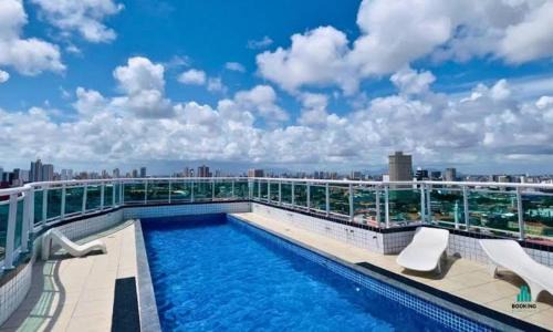 Praia de Iracema Apartamento | Apartamento com piscina no hooftop, 48m2 - Praia da Iracema- Fortaleza