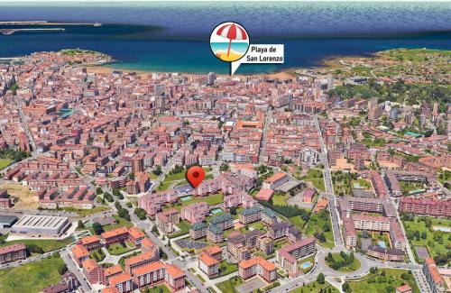 Gijon-Este Apartamento | Apartamento con piscina Gijón
