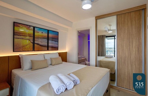 Stella Maris Apartamento | Apartamento em prédio com piscina no rooftop