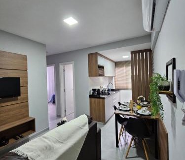 Alexandra Apartamento | Apartamento inteiro, ar-condicionado e vaga de garagem