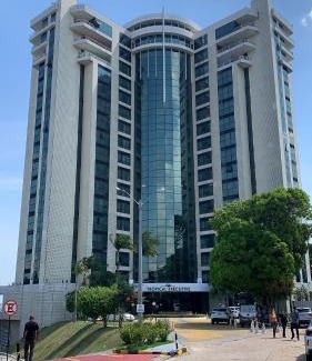 Compensa Apartamento | Apartamento no tropical executive hotel com varanda, 1 cama de casal e 2 camas de solteiro