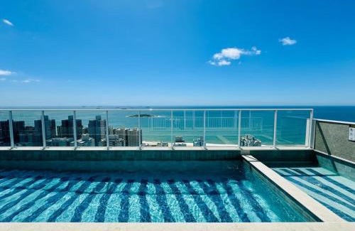 Praia de Itaparica Apartamento | Apartamento Pé na Areia com Piscina e Vista Mar ao lado do Itaparica Food Park