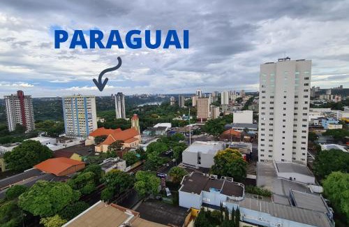 Foz do Iguacu Apartamento | Apartamento Studio no último andar no CENTRO de FOZ com linda VISTA