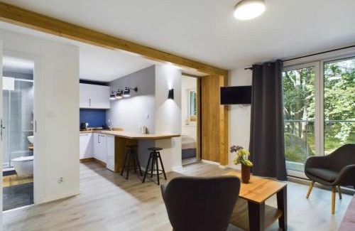 Cieplice Apartamento | Apartamenty Dabrowka Budget - w lesie, prywatny parking, sauna, park