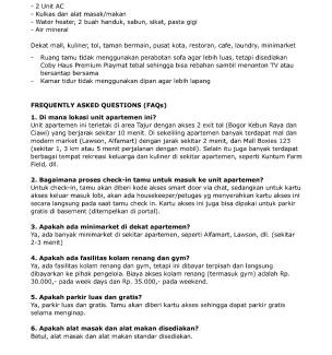 Bogor Selatan Apartamento | Apartemen Mungil, Nyaman, Akses Mudah