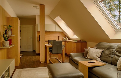 Burg-Dorf Apartamento | Apartment 1 living room/kitchenette, bedroom, shower/WC, breakfast room. - Schrebenza Apartments