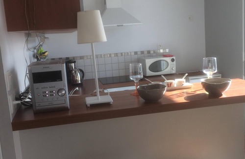 Pleneuf-Val-Andre Apartamento | Apartamento a 200 m de la playa y del campo de golf, con una gran terraza orientada al sur.