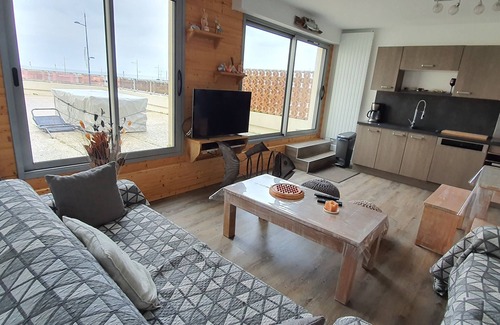 Grandcamp-Maisy Apartamento | Apartamento 6/8 personas max. Vista al mar y puerto en Normandia WIFI GRATIS