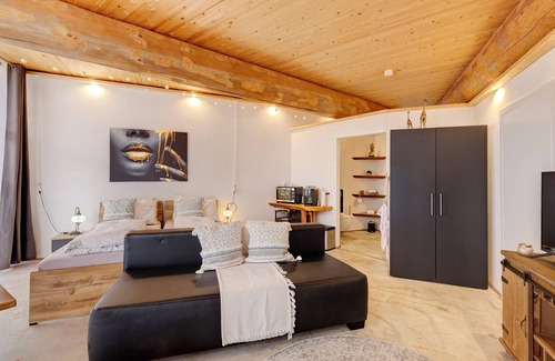 Rosenfeld Apartamento | Apartamento '-7-die Sieben, Studio 35qm' con terraza privada, jardín compartido y Wi-Fi