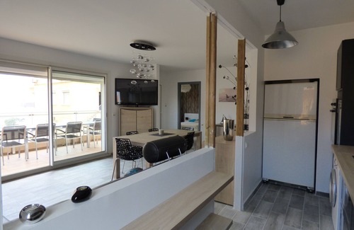 Valras-Plage Apartamento | Apartamento 85m², vista al mar, totalmente reformado, se admiten mascotas, mar 50 m
