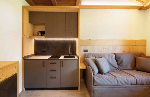 Livigno Apartamento | Apartamento 'Agriturismo Bosco D'oro 2' con vistas a la montaña, jardín compartido y Wi-Fi