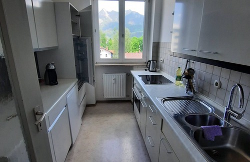 Sonthofen Apartamento | Apartamento 'Allgäu Auszeit' con balcón y Wi-Fi
