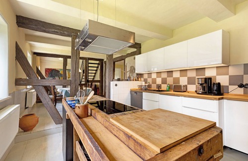 Huttenrode Apartamento | Apartamento 'Altes Pfarrhaus - Durchblick' con jardín privado y Wi-Fi