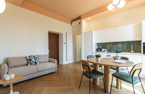 Cascina dei Pomi Apartamento | Apartamento 'Appartamento Martini' con balcón, Wi-Fi y aire acondicionado