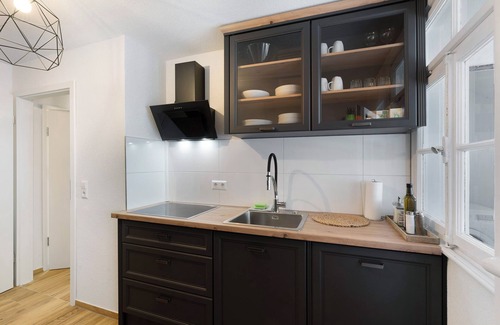 Buehlertal Apartamento | Apartamento 'Appartement Waldblick' con vistas a la montaña, jardín compartido y Wi-Fi