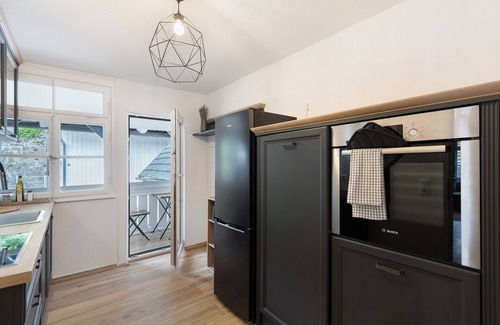 Buehlertal Apartamento | Apartamento 'Appartement Waldblick' con vistas a la montaña, jardín compartido y Wi-Fi