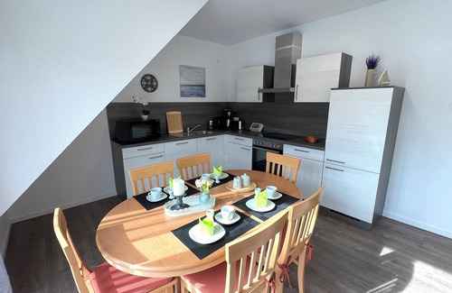 Papenburg Apartamento | Apartment "Atlantis" Papenburg 2SZ EBK Free Wifi Large roof terrace New building