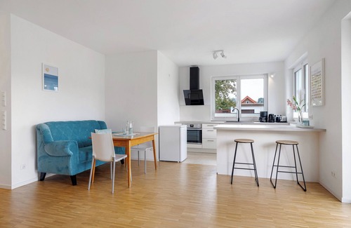 Bad Essen Apartamento | Apartamento 'Auszeit am Wiehengebirge' con vistas a la montaña, terraza privada y Wi-Fi