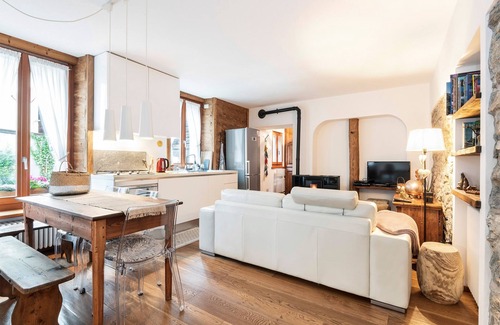 Borca Apartamento | Apartamento "Casa Weisstor", con césped y huertas en presencia de Monte Rosa