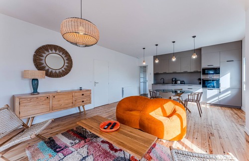 Cap-Ferret Apartamento | Apartamento 'Cap Ferret Centre Réf 128' con Balcón y Wi-Fi