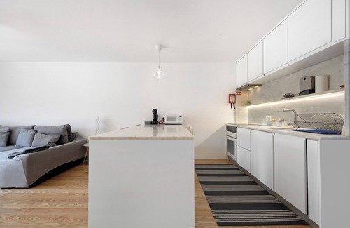 Baiona Apartamento | Apartamento 'Casa Da Praia' con vistas al mar, Wi-Fi y aire acondicionado