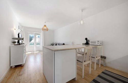 Baiona Apartamento | Apartamento 'Casa Da Praia' con vistas al mar, Wi-Fi y aire acondicionado