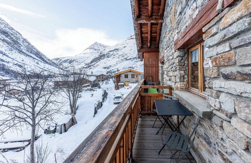 Bonneval-sur-Arc Apartamento | Apartamento 'Chamois' con vistas a la montaña, balcón y Wi-Fi