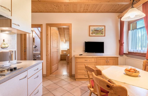 La Valle Apartamento | Apartamento Ciasa Raut App Valüz con vistas a la montaña, jardín y Wi-Fi