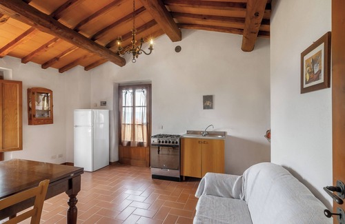 Panzano in Chianti Apartamento | Apartamento 'Cipressaia Bellavista' con piscina compartida, jardín compartido y Wi-Fi