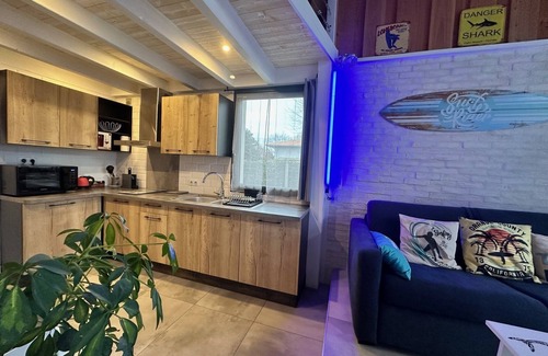 Gujan-Mestras Apartamento | Apartamento-Confortable-Baño con bañera-Terraza-Meublée de tourisme