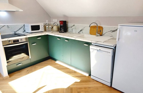 Belmesnil Apartamento | Apartamento-Confortable-Baño privado con bañera-Vista al campo