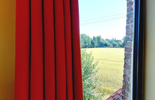 Belmesnil Apartamento | Apartamento-Confortable-Baño privado con bañera-Vista al campo