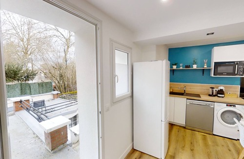 Le Mee-sur-Seine Apartamento | Apartment 'Cosy Calm Seine Riverside Garden' with Balcony and Wi-Fi