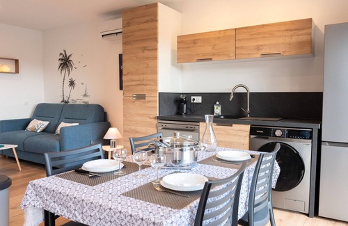 Sorede Apartamento | Apartamento 'Côté Mer' con vistas a la montaña, Wi-Fi y aire acondicionado