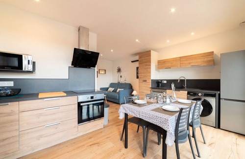 Sorede Apartamento | Apartamento 'Côté Mer' con vistas a la montaña, Wi-Fi y aire acondicionado