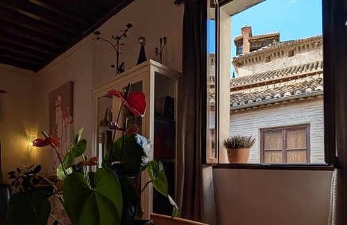 Albaicín Apartamento | Apartamento 'Dar Ar Nur Albaycin' con vistas a la montaña, Wi-Fi y aire acondicionado