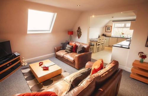 Gateshead Apartamento | Apartamento-De Lujo-Baño con bañera-Vista al Jardín