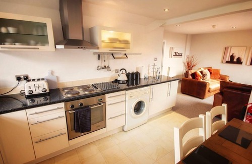 Gateshead Apartamento | Apartamento-De Lujo-Baño con bañera-Vista al Jardín