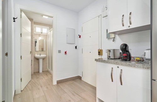 Algarrobo Apartamento | Apartamento en la playa con piscina, terraza, vistas al mar, aire acondicionado y Wi-Fi